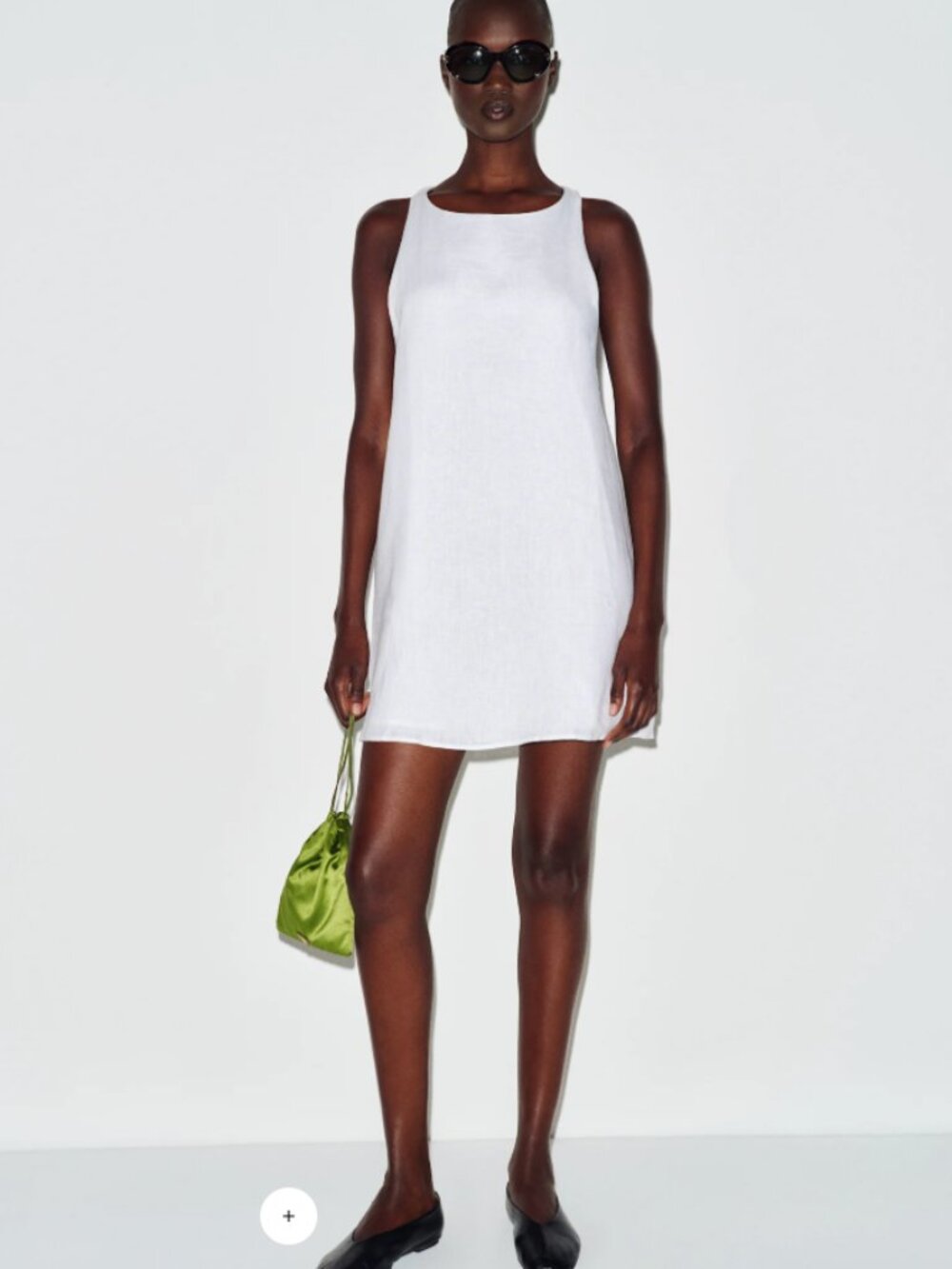 Reformation Jessi Linen Dress Ivory - Size 4